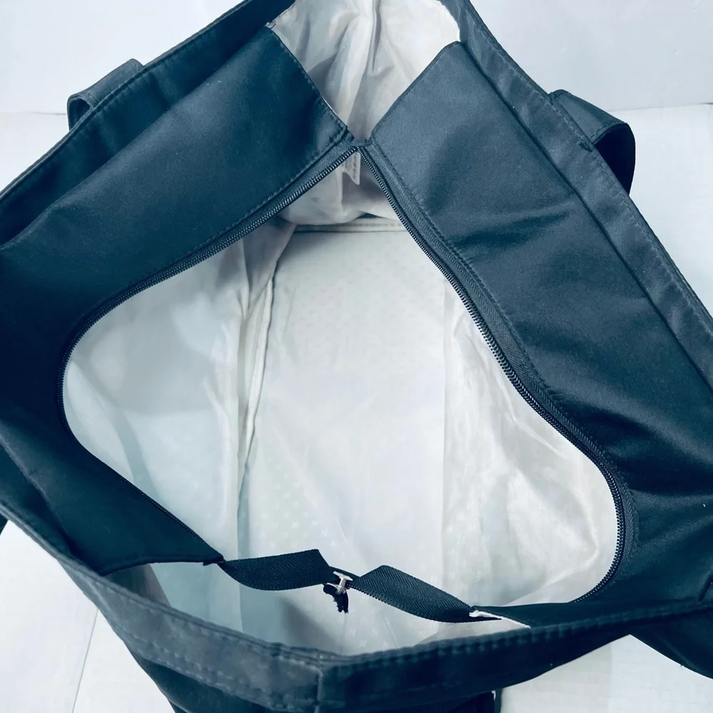 New Balance Black/White  Gym Tote with White Accents Duffel Athletic 12” x 20”